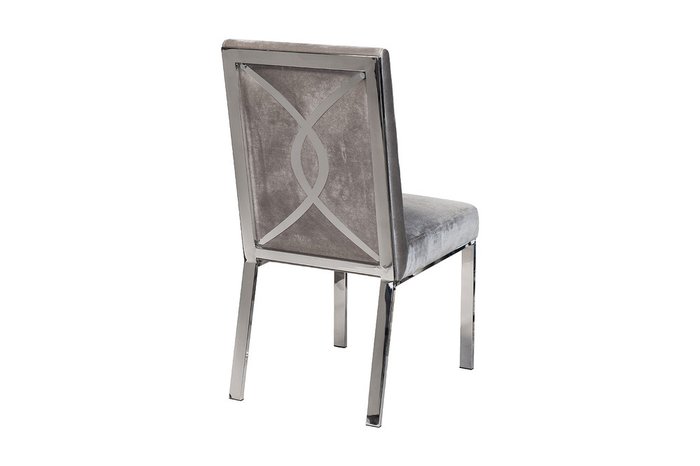 Стул из велюра серого цвета - лучшие Обеденные стулья в INMYROOM