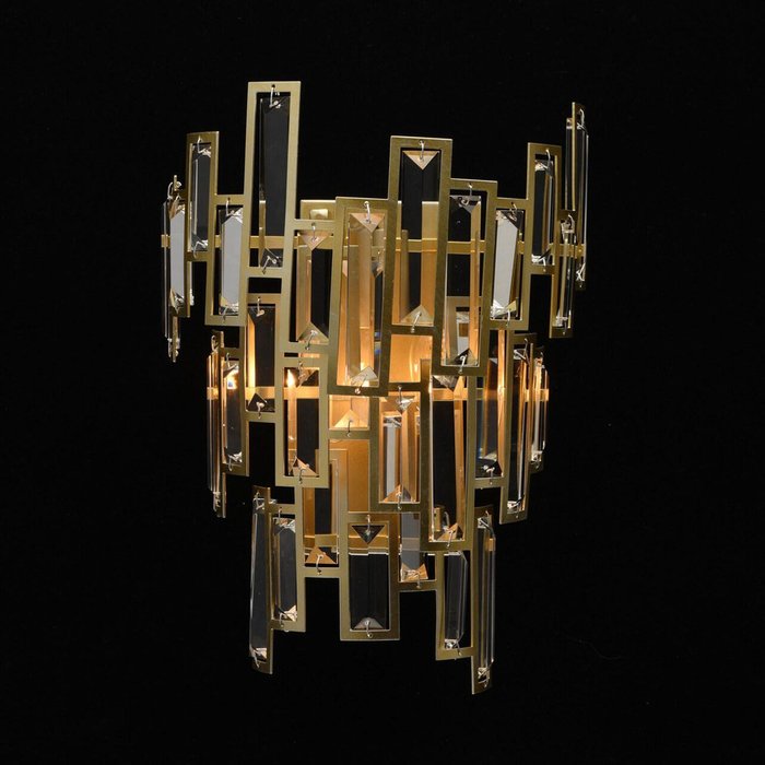 Настенный светильник Монарх янтарного цвета - лучшие Бра и настенные светильники в INMYROOM