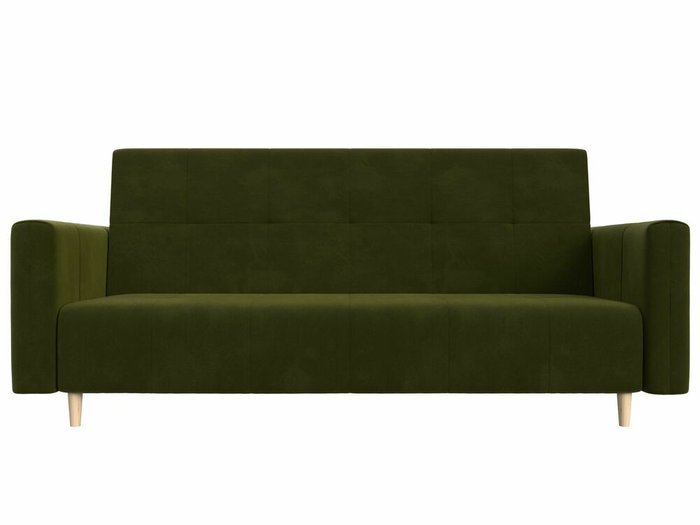 Прямой диван-кровать Вест зеленого цвета - купить Прямые диваны по цене 26999.0