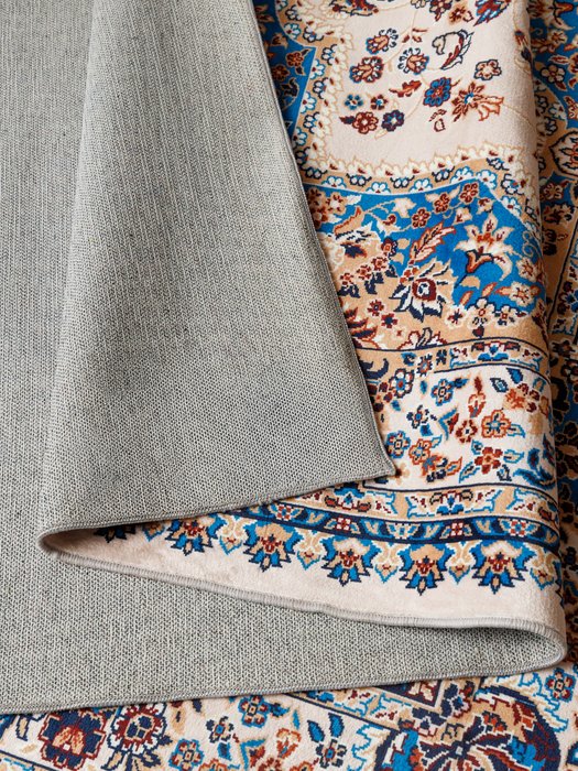 Ковер Silk medina 80x150 бежево-синего цвета - купить Ковры по цене 2760.0 Ковер Silk medina 80x150 бежево-синего цвета - купить Ковры по цене 2760.0