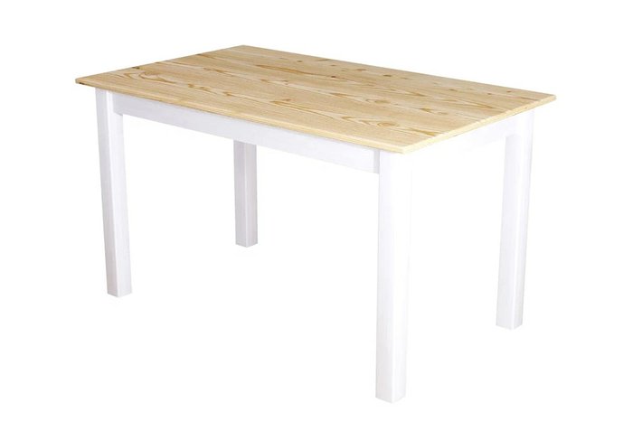 Стол обеденный Классика бело-бежевого цвета