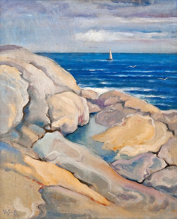 Репродукция картины на холсте Rocks On The Shore
