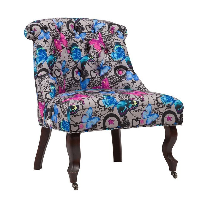 Кресло Amelie French Country Chair Бабочки - лучшие Интерьерные кресла в INMYROOM