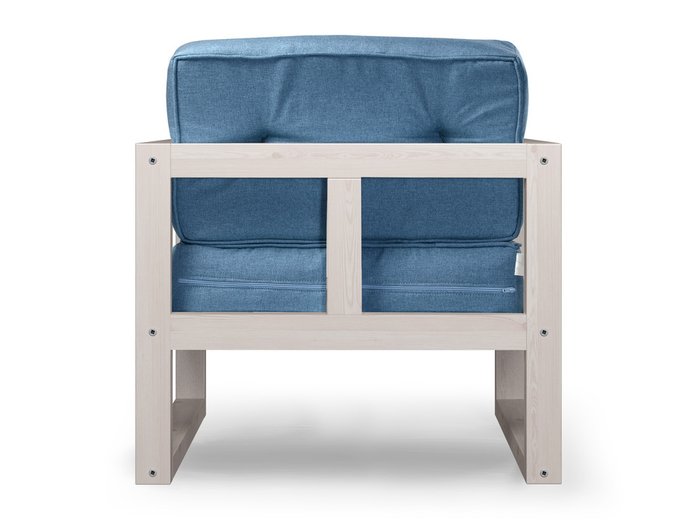 Кресло Астер с обивкой из рогожки голубого цвета - лучшие Интерьерные кресла в INMYROOM
