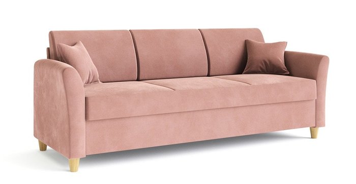 Диван-кровать Катарина розового цвета - купить Прямые диваны по цене 55577.0