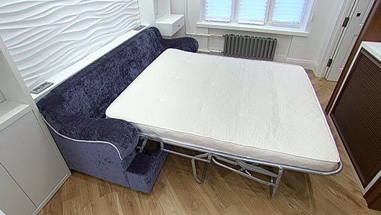 Диван-кровать Хилтон синего цвета - лучшие Прямые диваны в INMYROOM Диван-кровать Хилтон синего цвета - лучшие Прямые диваны в INMYROOM