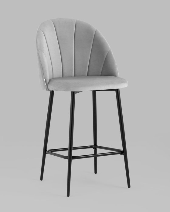 Стул барный Логан светло-серого цвета - купить Барные стулья по цене 7990.0