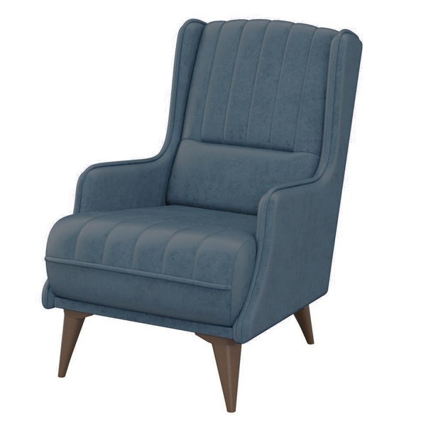 Кресло Болеро синего цвета