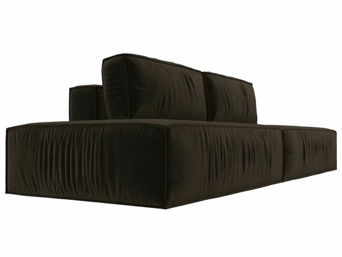 Прямой диван-кровать Прага лофт коричневого цвета - лучшие Прямые диваны в INMYROOM