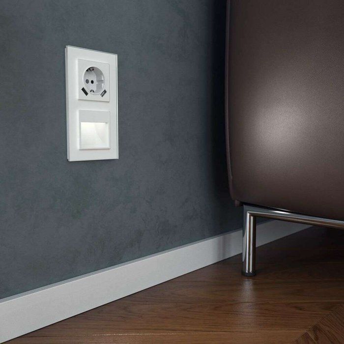 Встраиваемая LED подсветка белый W1154101 Встраиваемые механизмы белые - лучшие Розетки в INMYROOM Встраиваемая LED подсветка белый W1154101 Встраиваемые механизмы белые - лучшие Розетки в INMYROOM
