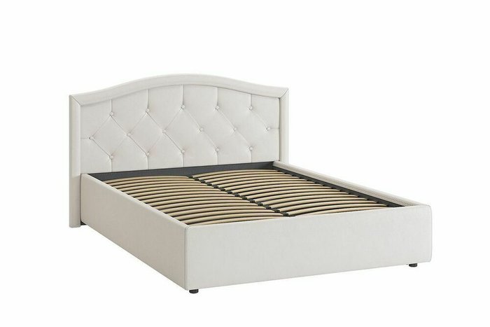 Кровать Верона 140х200 белого цвета без подъемного механизма - купить Кровати для спальни по цене 30280.0
