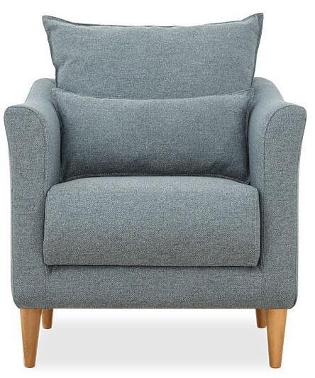 Кресло Катрин серо-голубого цвета - купить Интерьерные кресла по цене 19650.0