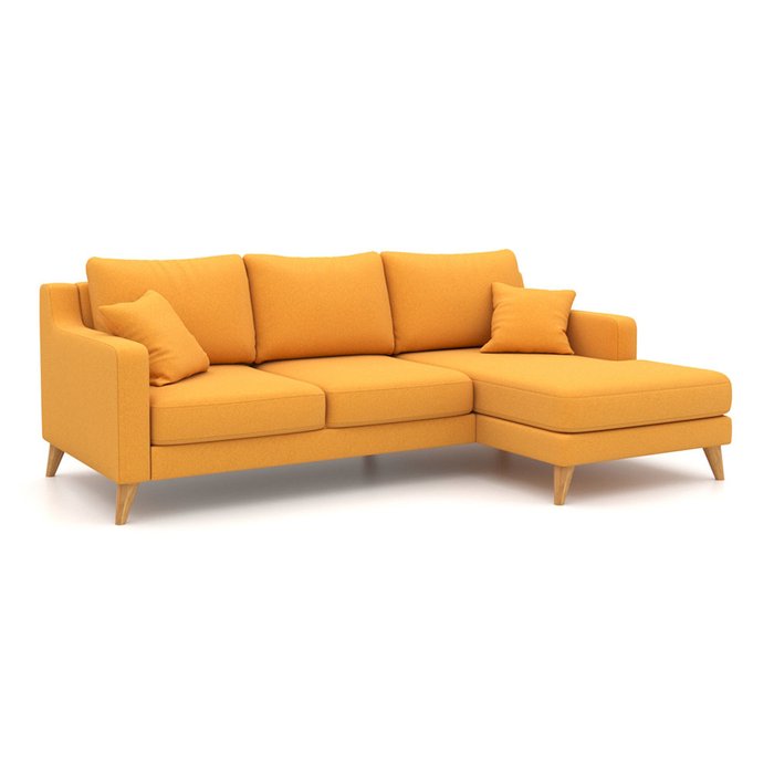 Угловой диван-кровать  Mendini EKH желтого цвета  