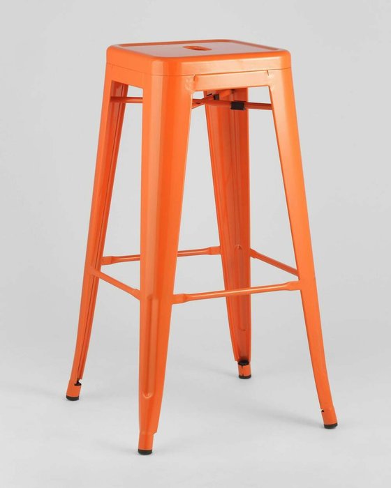 Барный табурет Tolix оранжевого цвета - купить Барные стулья по цене 3650.0