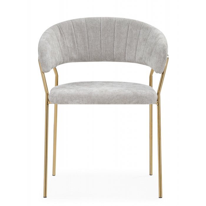 Обеденный стул Kamelia светло-серого цвета - лучшие Обеденные стулья в INMYROOM