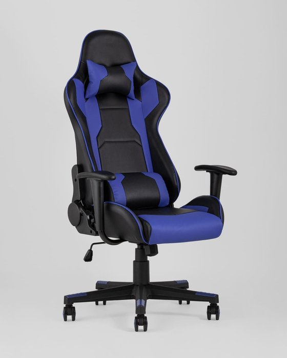 Кресло игровое Top Chairs Diablo черно-синего цвета - купить Офисные кресла по цене 13990.0