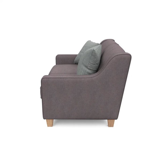 Двухместный диван Агата S коричневого цвета - лучшие Прямые диваны в INMYROOM