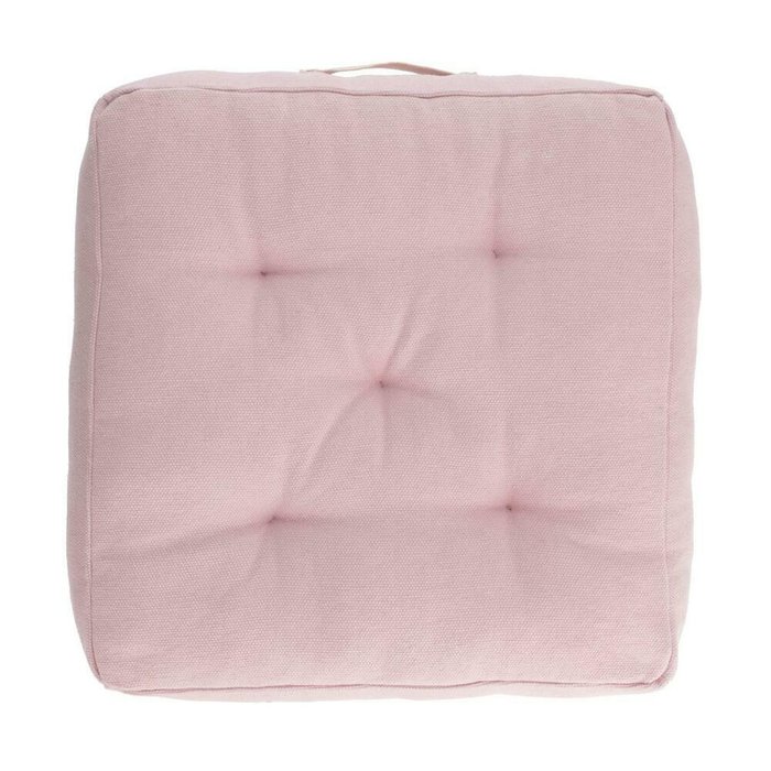 Подушка Sarit 60x60 из хлопка розового цвета 