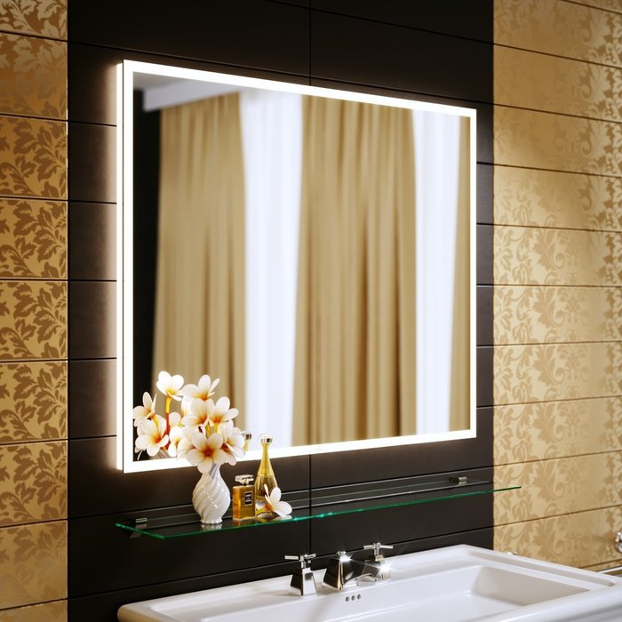 Настенное зеркало Bella 70х80 с подсветкой - лучшие Настенные зеркала в INMYROOM