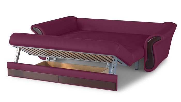 Диван-кровать Арес XL фиолетового цвета  - купить Прямые диваны по цене 83400.0