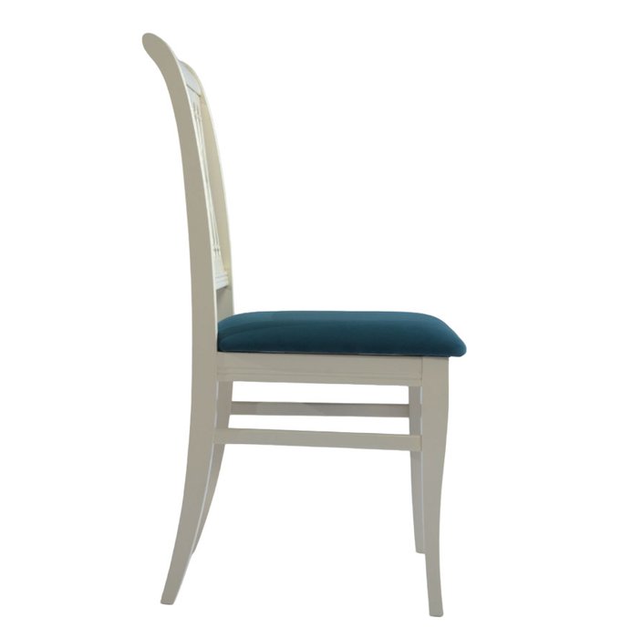 Комплект из двух стульев Ричмонд зеленого цвета на основании цвета слоновой кости - лучшие Обеденные стулья в INMYROOM