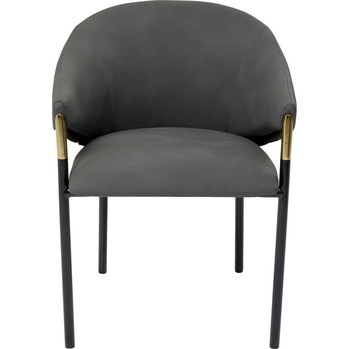 Стул с подлокотниками Boulevard серого цвета - купить Обеденные стулья по цене 36900.0