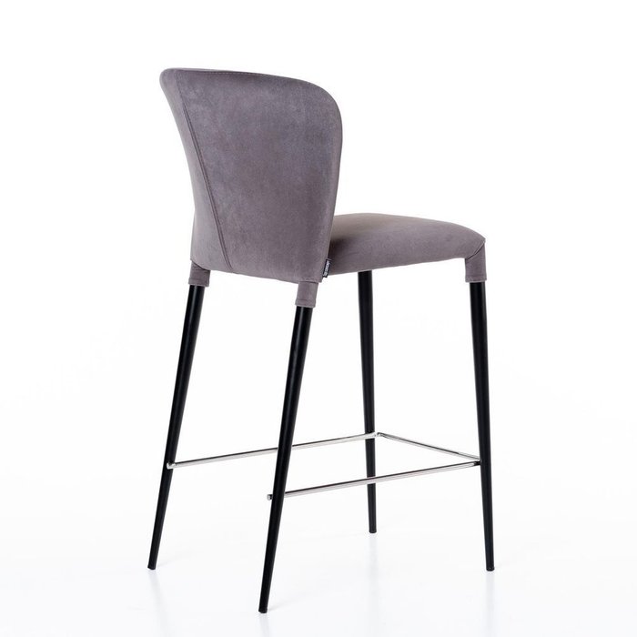 Полубарный стул Albert серого цвета  - лучшие Барные стулья в INMYROOM