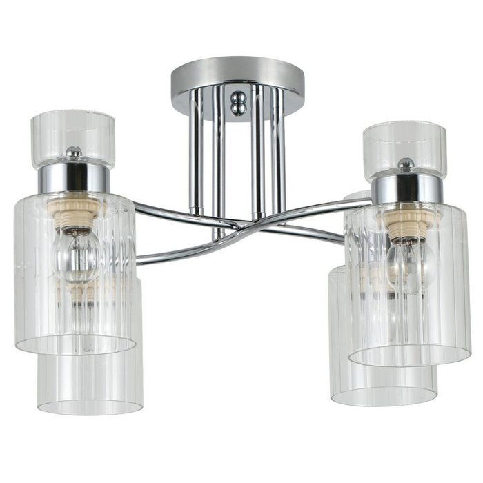 Потолочная люстра 55570-0.3-04 (стекло, цвет прозрачный) - лучшие Потолочные люстры в INMYROOM Потолочная люстра 55570-0.3-04 (стекло, цвет прозрачный) - лучшие Потолочные люстры в INMYROOM