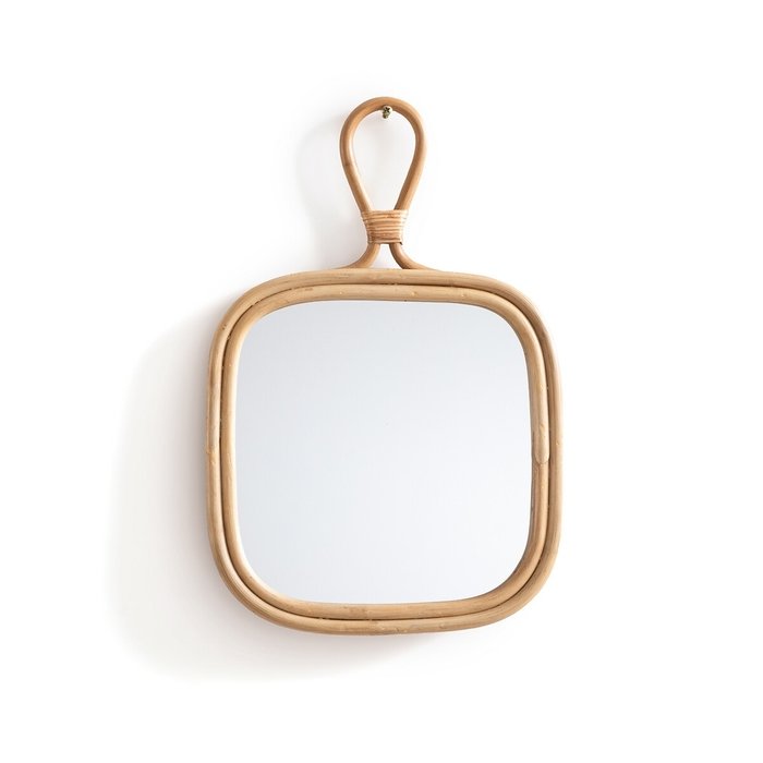 Настенное зеркало Nogu 25х39 бежевого цвета - купить Настенные зеркала по цене 4352.0