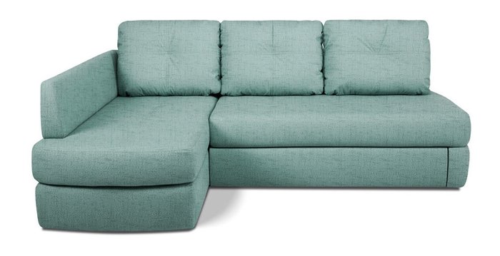 Угловой диван-кровать Арно бирюзового цвета
