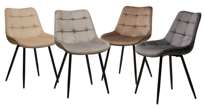 Стул Miami бежево-коричневого цвета  - лучшие Обеденные стулья в INMYROOM