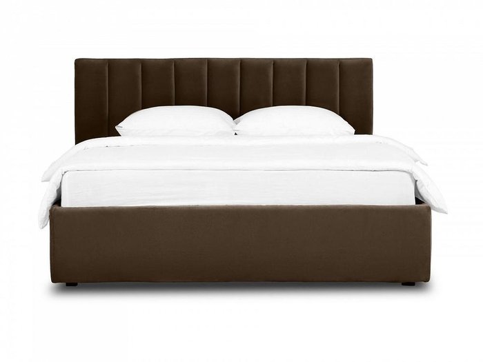 Кровать Queen Sofia 160х200 Lux коричневого цвета с подъемным механизмом - купить Кровати для спальни по цене 86130.0
