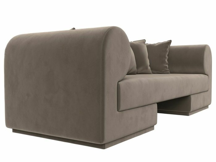 Прямой диван Кипр коричневого цвета - лучшие Прямые диваны в INMYROOM