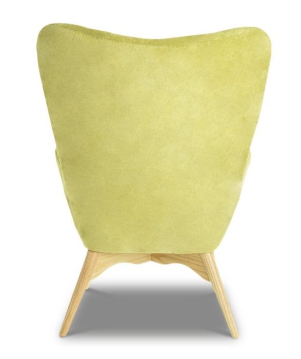 Кресло Phyllis с обивкой из ткани оливкового цвета - лучшие Интерьерные кресла в INMYROOM