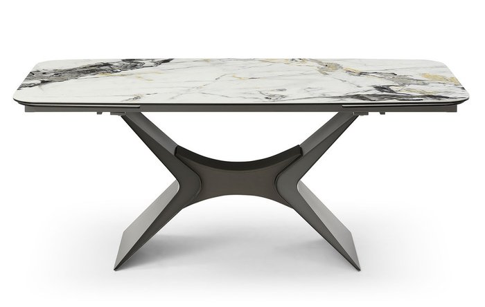 Раскладной обеденный стол Richard серого цвета