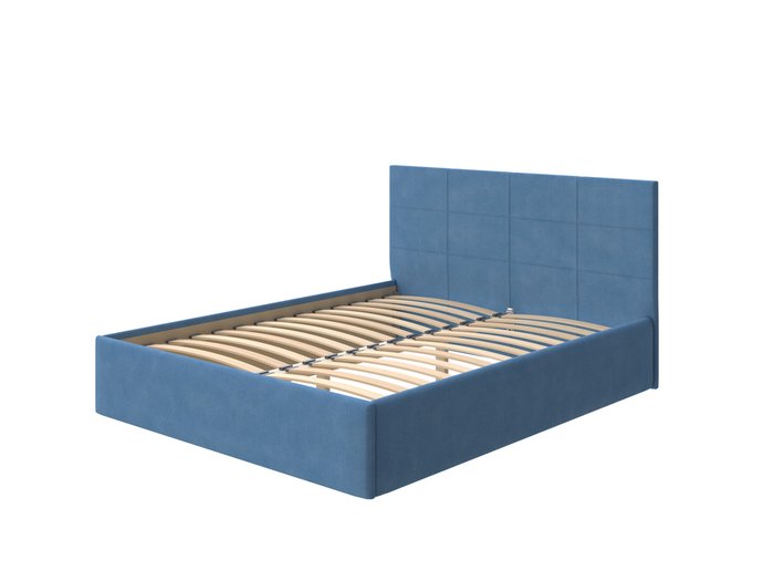 Кровать Alba Next 160х200 голубого цвета  - купить Кровати для спальни по цене 23580.0