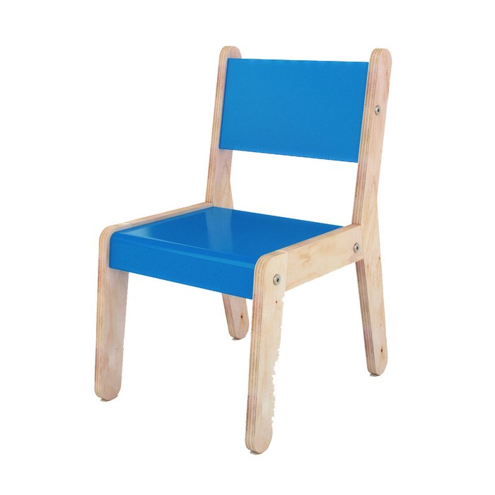 Стул детский  "WOODY" синий - лучшие Детские стулья в INMYROOM