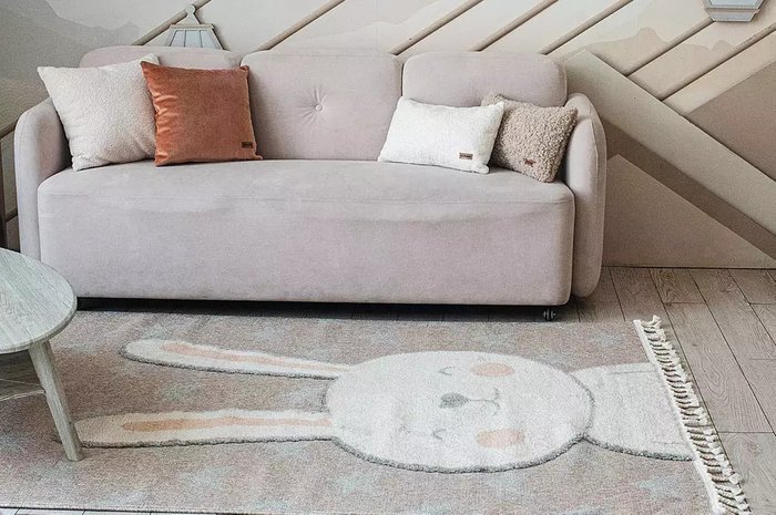 Ковер детский Rabbit 160x230 бежевого цвета - купить Ковры по цене 24000.0