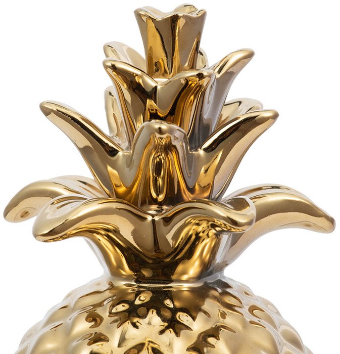 Декор Ананас золотого цвета - купить Фигуры и статуэтки по цене 1657.0