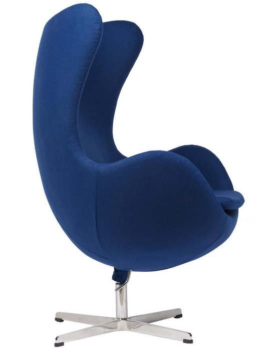 Кресло Egg Chair синего цвета  - лучшие Интерьерные кресла в INMYROOM