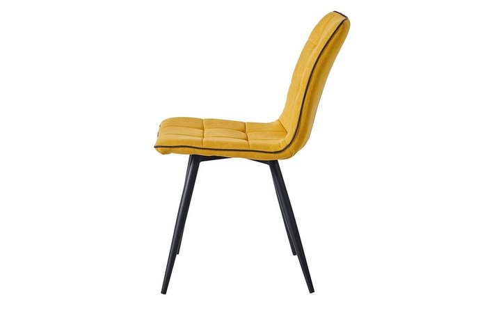 Стул Веста с обивкой желтого цвета - купить Обеденные стулья по цене 8100.0