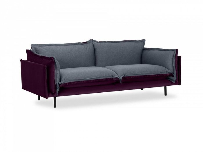 Диван Barcelona серо-фиолетового цвета - купить Прямые диваны по цене 69190.0
