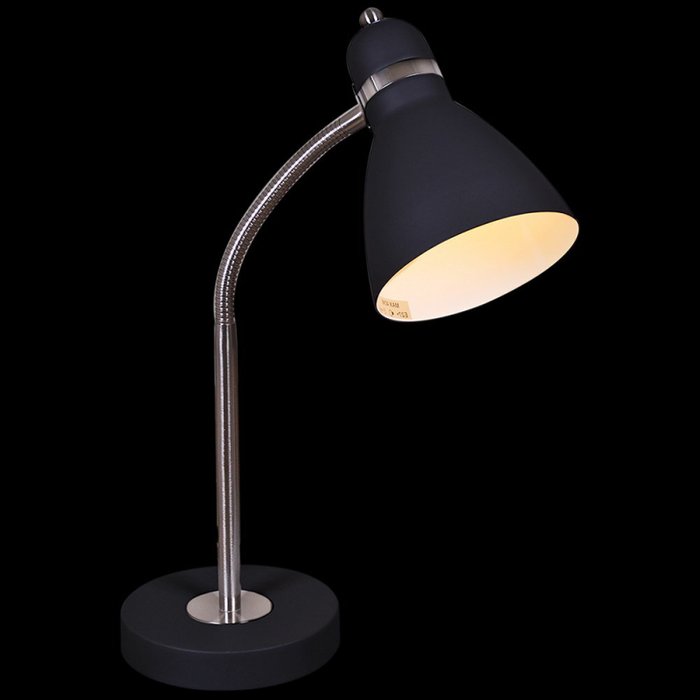 Настольная лампа 02289-0.7-01 BK (металл, цвет черный) - купить Рабочие лампы по цене 3040.0