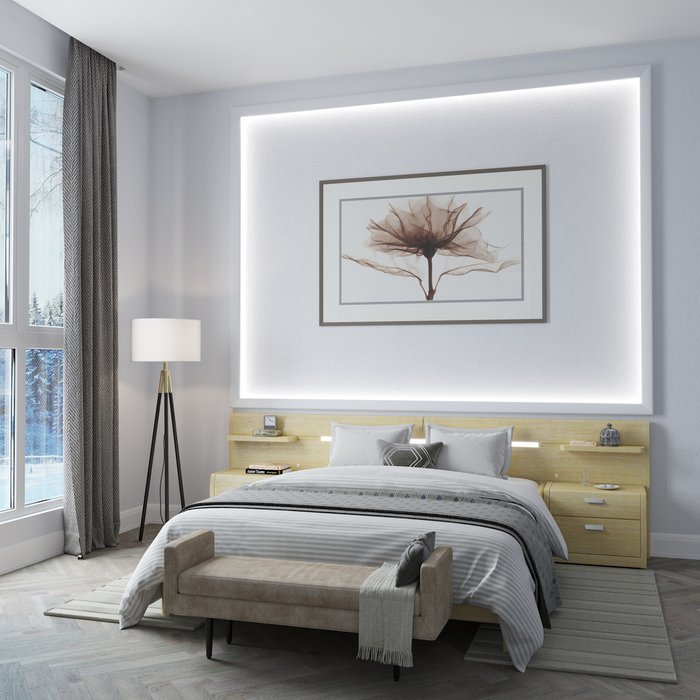 Кровать Илона 180х200 бежевого цвета - лучшие Кровати для спальни в INMYROOM