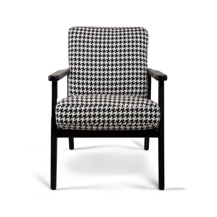 Кресло Peyote с черно-белой обивкой - купить Интерьерные кресла по цене 35214.0