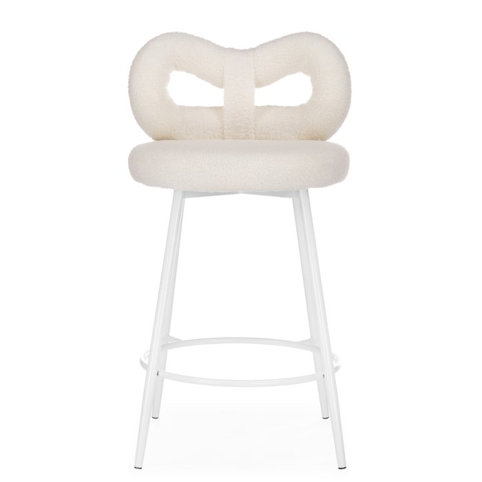 Полубарный стул Forex белого цвета - лучшие Барные стулья в INMYROOM