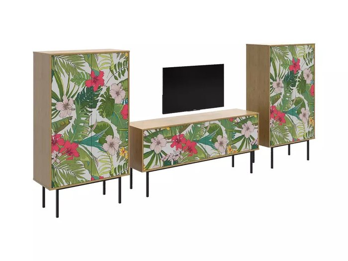 Композиция Boho Color 5 коричневого цвета на металлических ножках - купить Гостиные гарнитуры по цене 124300.0