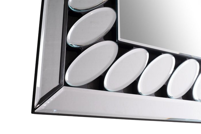 Настенное зеркало 70х101 в раме со вставками  - купить Настенные зеркала по цене 14880.0