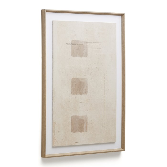 Картина Sormina 60х90 с тремя коричневыми квадратами - купить Картины по цене 13990.0
