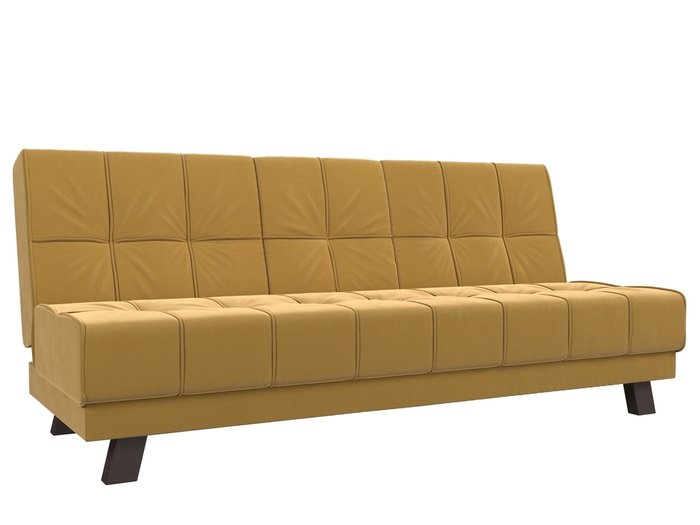 Прямой диван-кровать Винсент желтого цвета